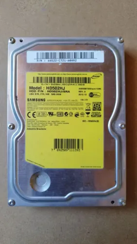HD Samsung 500GB - Modelo HD502HJ (SATA II, 7200RPM)