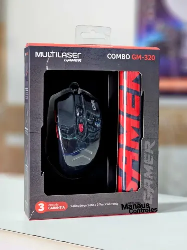 Kit com mouse e Mousepad gamer promoção 