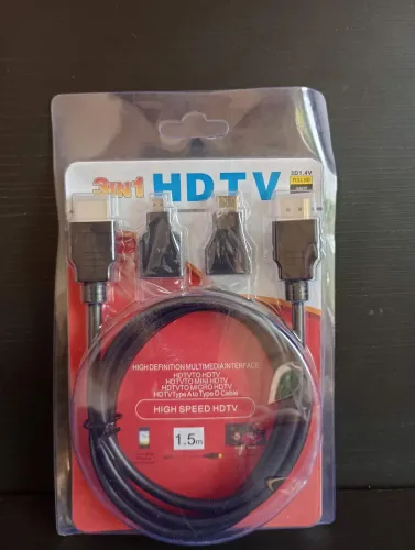 Cabo HDMI 3 em 1 para Celular - Alta Definição