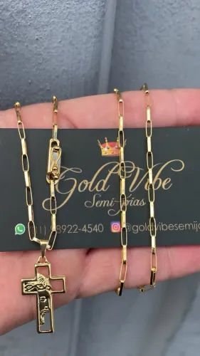 BANHADAS A OURO 18k NÃO FICA PRETA PODE USAR EM PRAIA