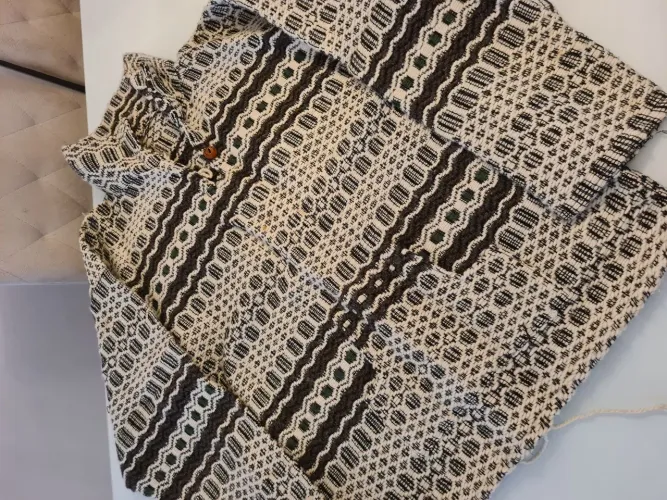 Casaco de lã autêntico peruano feito a mão (vintage)