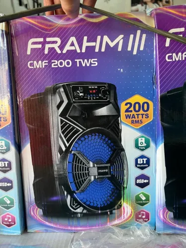 Caixa de Som Frahm CMF 200 TWS Bluetooth 200W RMS