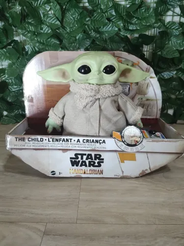 Boneco Baby Yoda Star Wars The Mandalorian Bebê Grogu The Child Controle Remoto movimento