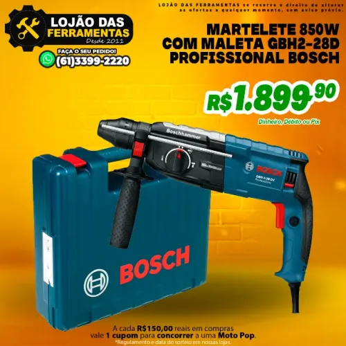 Martelete 850w Com Maleta GBH2-28D Profissional Bosch