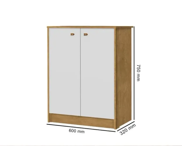 Balcão Para Escritório OFF 2 Portas ! Frete + Montagem Grátis.