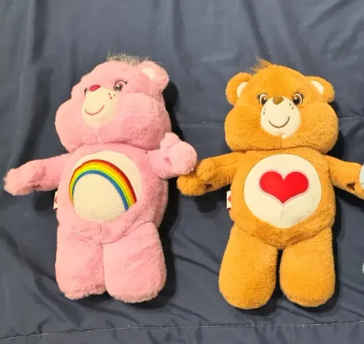 Kit ursinhos carinhosos | 2 Pelúcias | Marrom e Rosa
