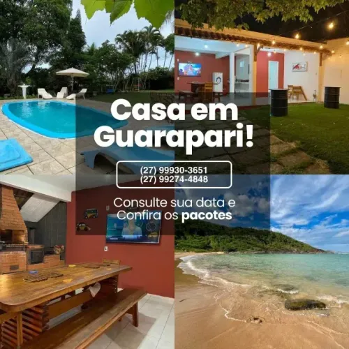 Casa com Piscina e Churrasqueira em Guarapari!