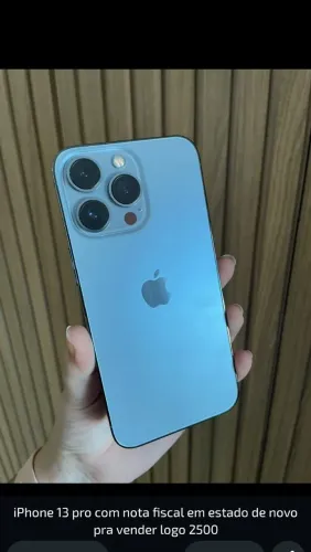 iPhone 13 pro 128 gb em estado de novo nunca foi aberto com nota fiscal na mão 2.700
