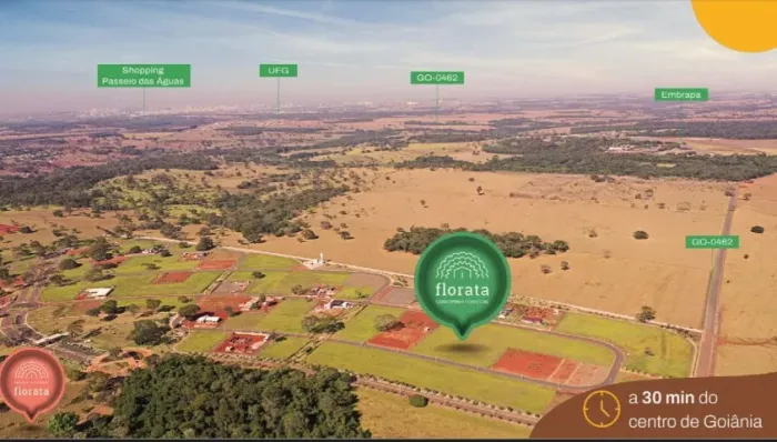 Ágio Lote: 2.000m²: Cond. Florestal FLORATA - Apenas 30 min. de Goiânia/GO.