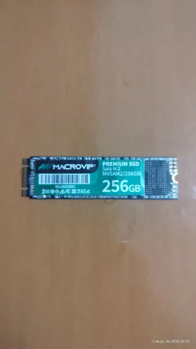 SSD Macrovip M.2 Sata 2280 de 256GB Saúde 100%