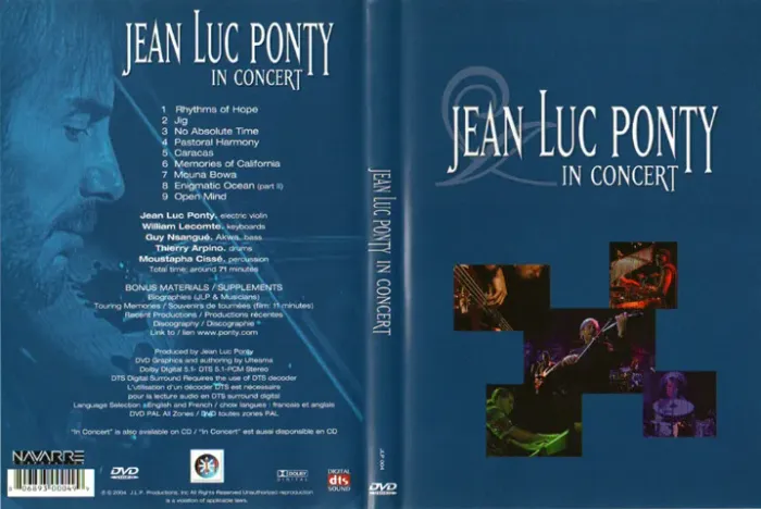 DVD "Jean-Luc Ponty - In Concert"