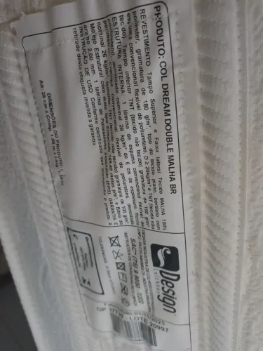 Colchão138x35  e base Box 138x188 Drean Double 
