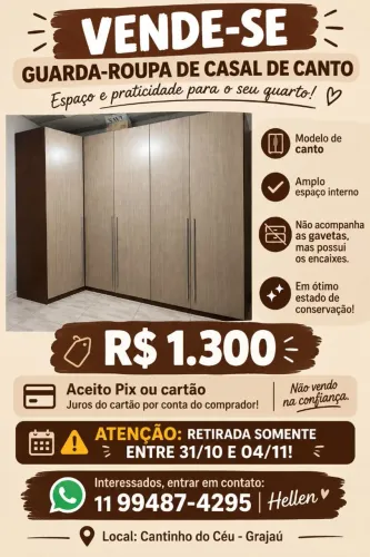 GUARDA ROUPA CASAL
