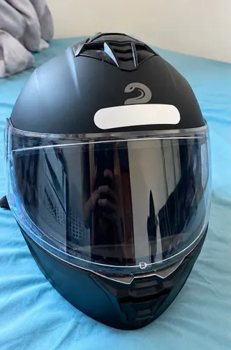 Capacete Race Tech fechado, preto, Tam 56