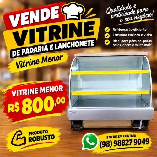 Vendo Vitrine de Padaria e Lanchonete
