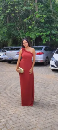 Vestido madrinha terracota novo