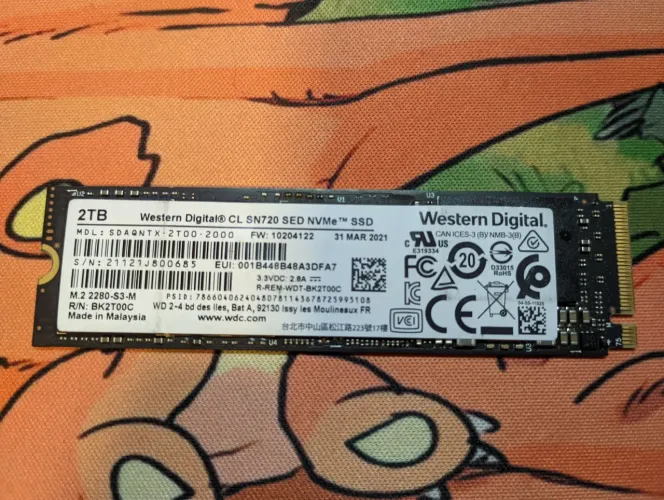 SSD NVME 2TB WESTERN DIGITAL