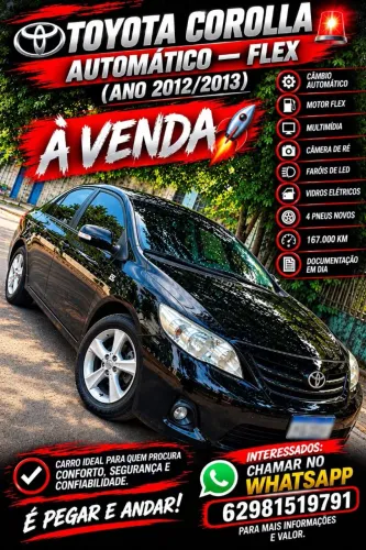 Toyota Corolla XEI 2.0 Flex 16V Aut. 2013