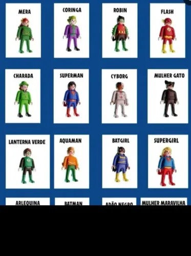 Bonecos Playmobil DC Kinder - Unidade. Exceto MULHER MARAVILHA 