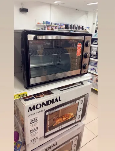 Forno Elétrico Mondial Grand Family 52L - Novo, Nunca Usado