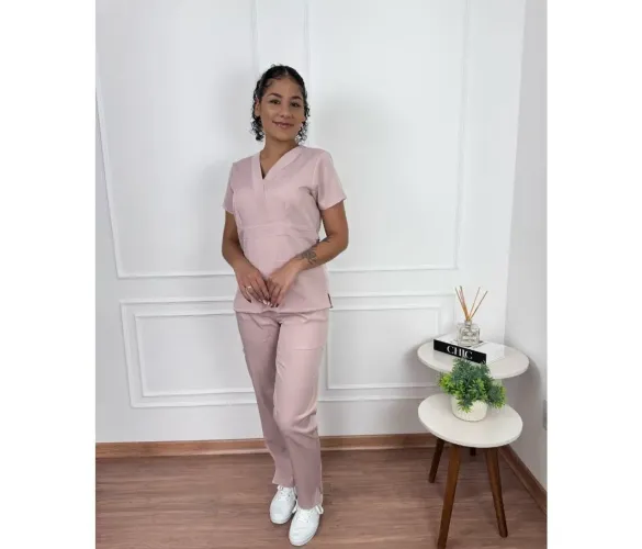 Scrub Feminino Rosé - Coisas Brancas