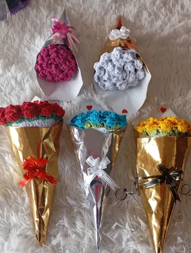 Flores de crochê