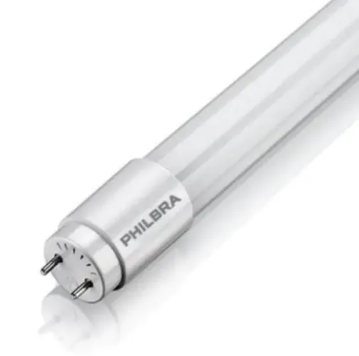 50 lâmpadas-PHILBRA LAMP LED TUBULAR T8 120CM 18W 6500K