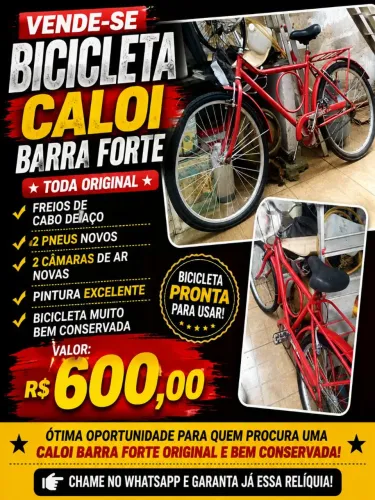 Bicicleta Caloi Barra forte original