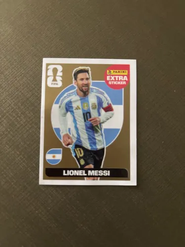 Figurinha Messi Dourada Extra!