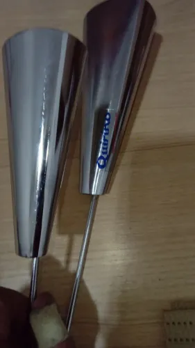 Agogô inox + triângulo + ganzá de alumínio 