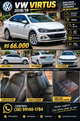 Volkswagen Virtus 1.6 MSI Flex 16V 5P Mec. 2019