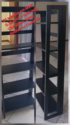Estante em MDF preta!