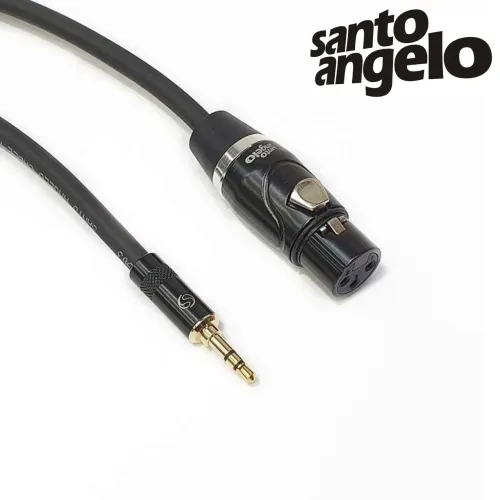 Cabo Balanceado P2 TRS para XLR Fêmea Santo Ângelo X30 2x0,30mm²  | 2 metros 