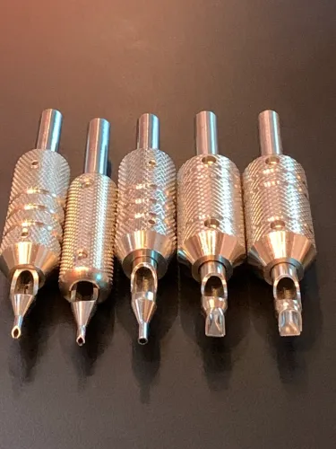 5 Ponteiras aço inox grip 25 mm