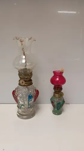 lamparina Vintage de querosene as duas pelo valor anunciado