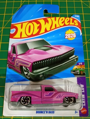 Hot Wheels - Bounce'N Bass (pickup rosa)