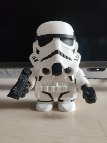 Action Figure Stormtrooper estilo Lego impresso em 3D