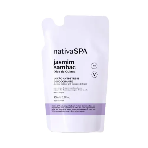 Refil Loção Hidratante Corporal Jasmim Sambac 400ml - O Boticário