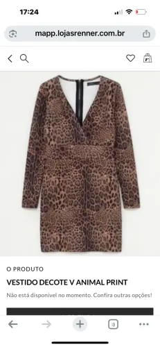 Vestido animal print