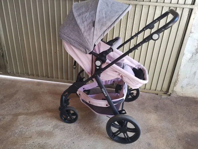 Carrinho de Bebê com Bebê Conforto Cosco Kids Poppy Duo 0 a 22kg
