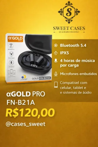 Fones de Ouvido a?Gold Pro FN-B21A