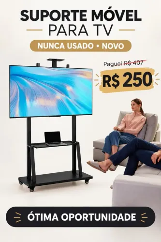Suporte móvel para tv