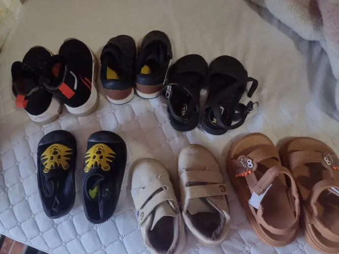 Lote sapatos menino