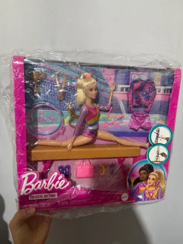 Barbie quero ser ginasta I can be profissões lacrada
