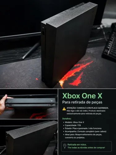XBOX ONE X - RETIRADA DE PEÇAS