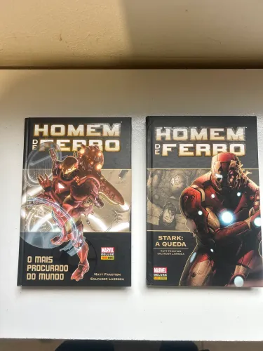Homem de ferro Marvel deluxe - dois volumes