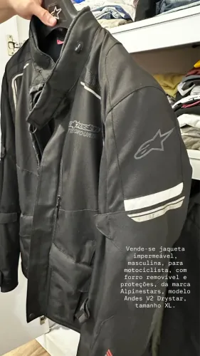 Vende-se jaqueta para motociclista Alpinestars