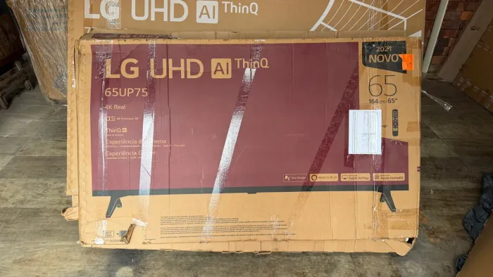 Smart TV LG 65" 4K UHD ThinQ AI - Tela trincada