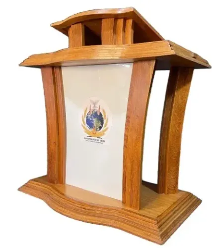 Púlpito Para Igreja Em Madeira Maciça - Modelo Salomão usado