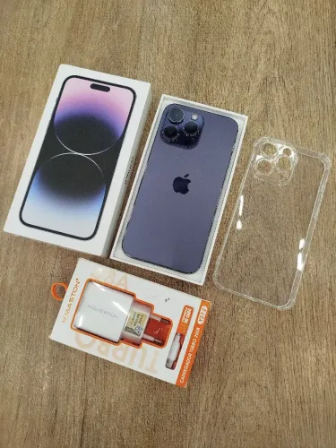 IPHONE 14 PRO MAX 256GB + CAIXA+ PELÍCULA + CARREGADOR + MANUAL